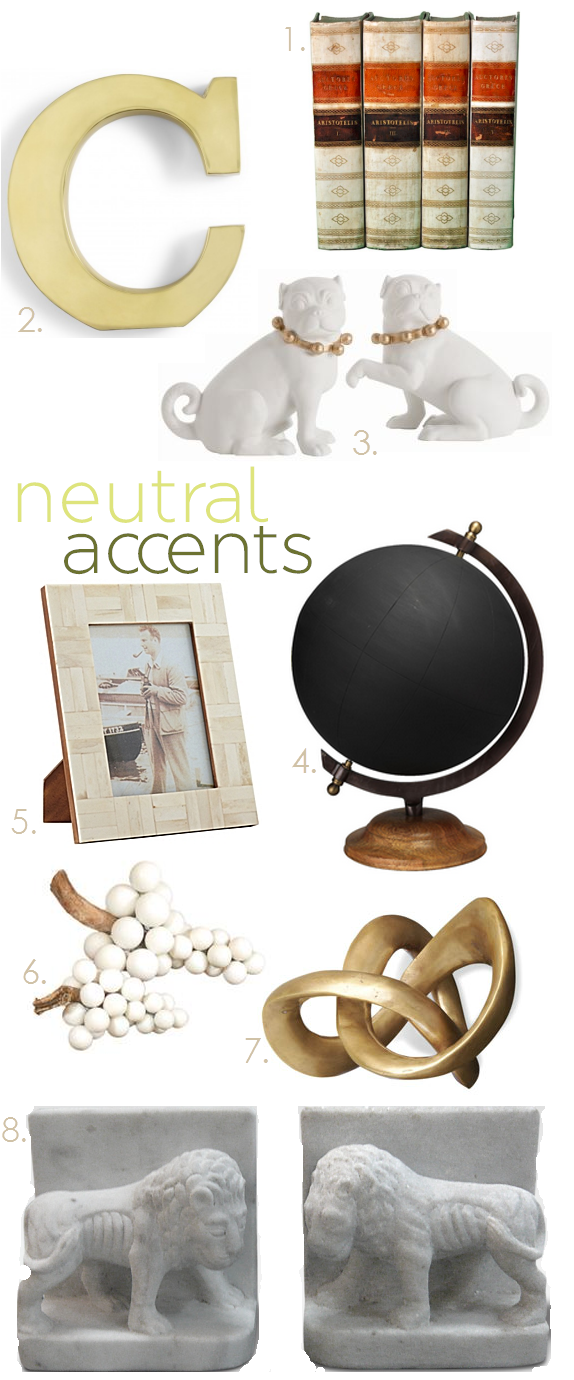 Here our Altus Porcelain Pugs by Arteriors Home are featured with these other fabulous neutral accessories to liven up any room in your home.
(Photo Courtesy of The Simplified Bee)