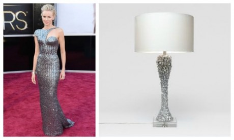 Love how our MadeGoods Arron Lamp mimics Naomi's curvy silhouette, perfectly.(Photo courtesy of Getty Images)