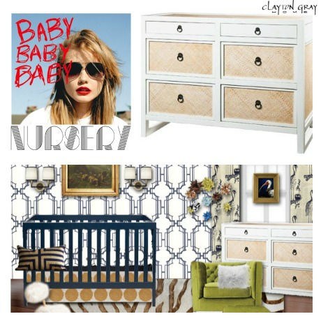 Our Bungalow 5 Polo 6 Drawer Chest featured in Darlene's Darling Nursery Collage!