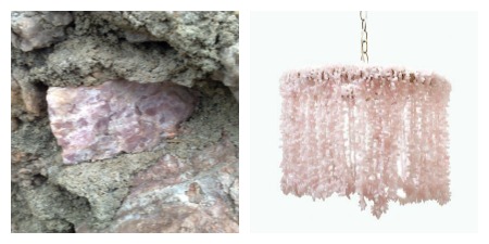 pink quartz collage