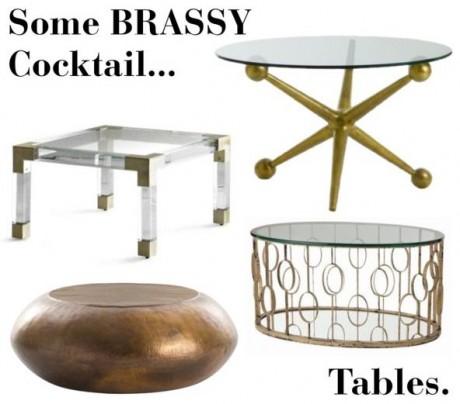 Some BRASSY Cocktail...Tables.